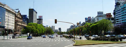 Avenida 9 de Julio, Microcentro de la Ciudad de Buenos Aires